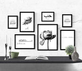 Islamisches Posterset | Islamic black - Wandschmuck-Shop.de